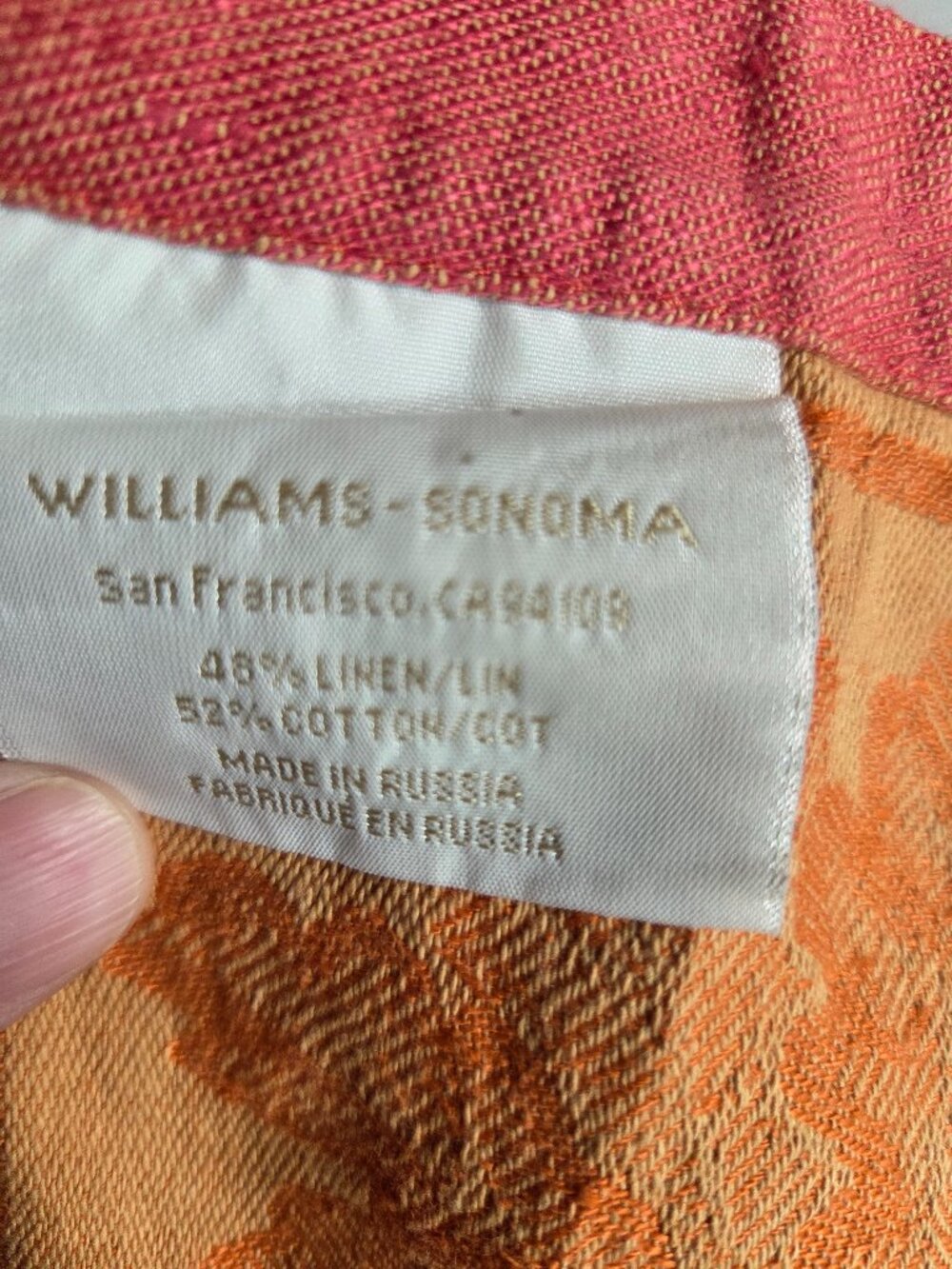 Williams Sonoma San Francisco Linen Cotton Bland Long Table Runner - Picture 4 of 8